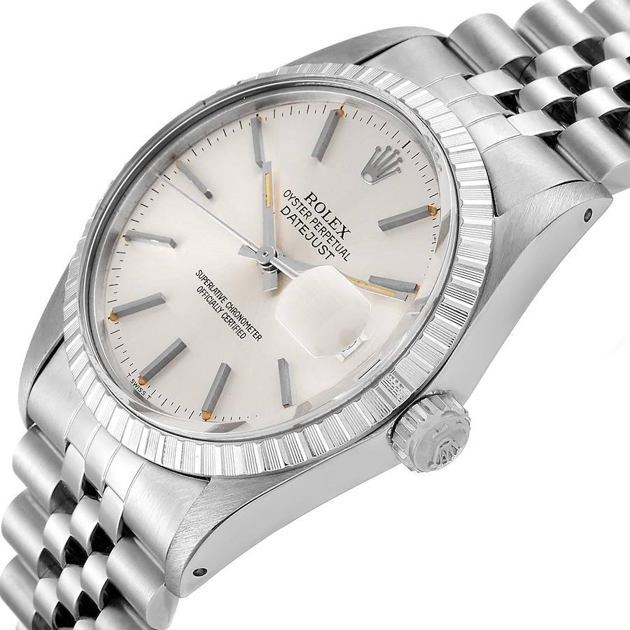 Rolex Datejust Silver Dial Vintage Steel Men's Watch 16030 2