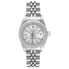 Rolex Datejust Silver Linen Dial Steel Ladies Watch 69160