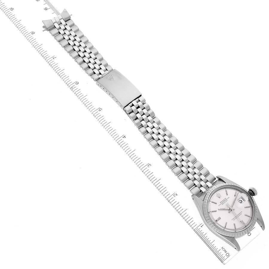 Rolex Datejust Silver Sigma Dial Jubilee Bracelet Vintage Mens Watch 1603 4
