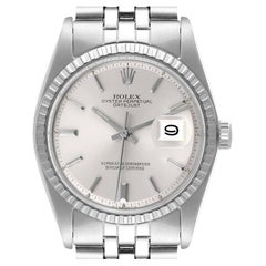Rolex Datejust Silver Sigma Dial Jubilee Bracelet Vintage Mens Watch 1603