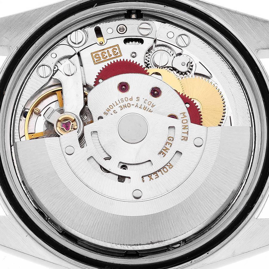 Montre pour homme Datejust en acier avec cadran et lunette tournée en tapisserie argentée, Rolex 16220 1