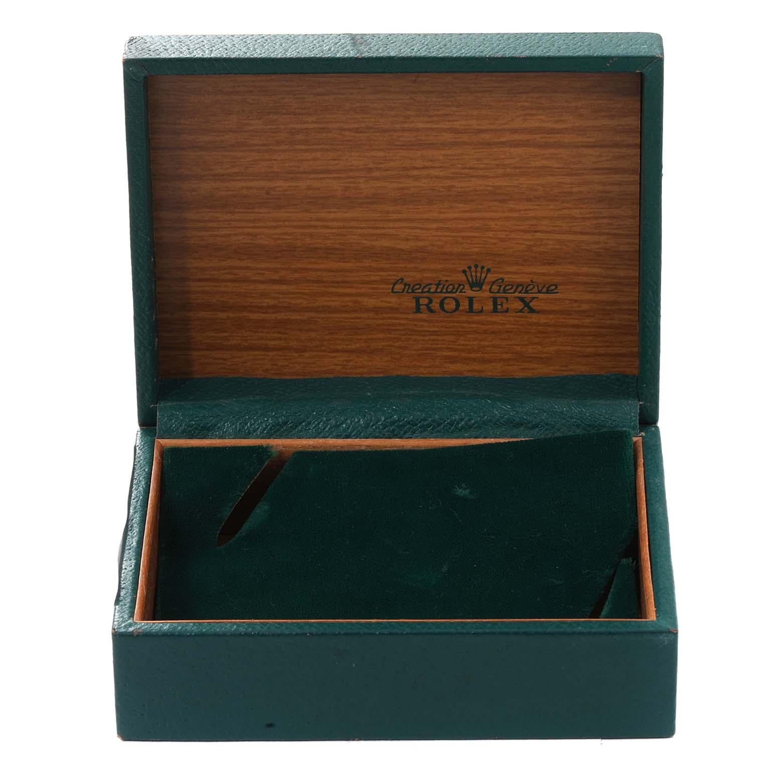 Rolex Montre Datejust vintage pour hommes avec cadran tapisserie argentée en acier et or jaune 16013 en vente 3