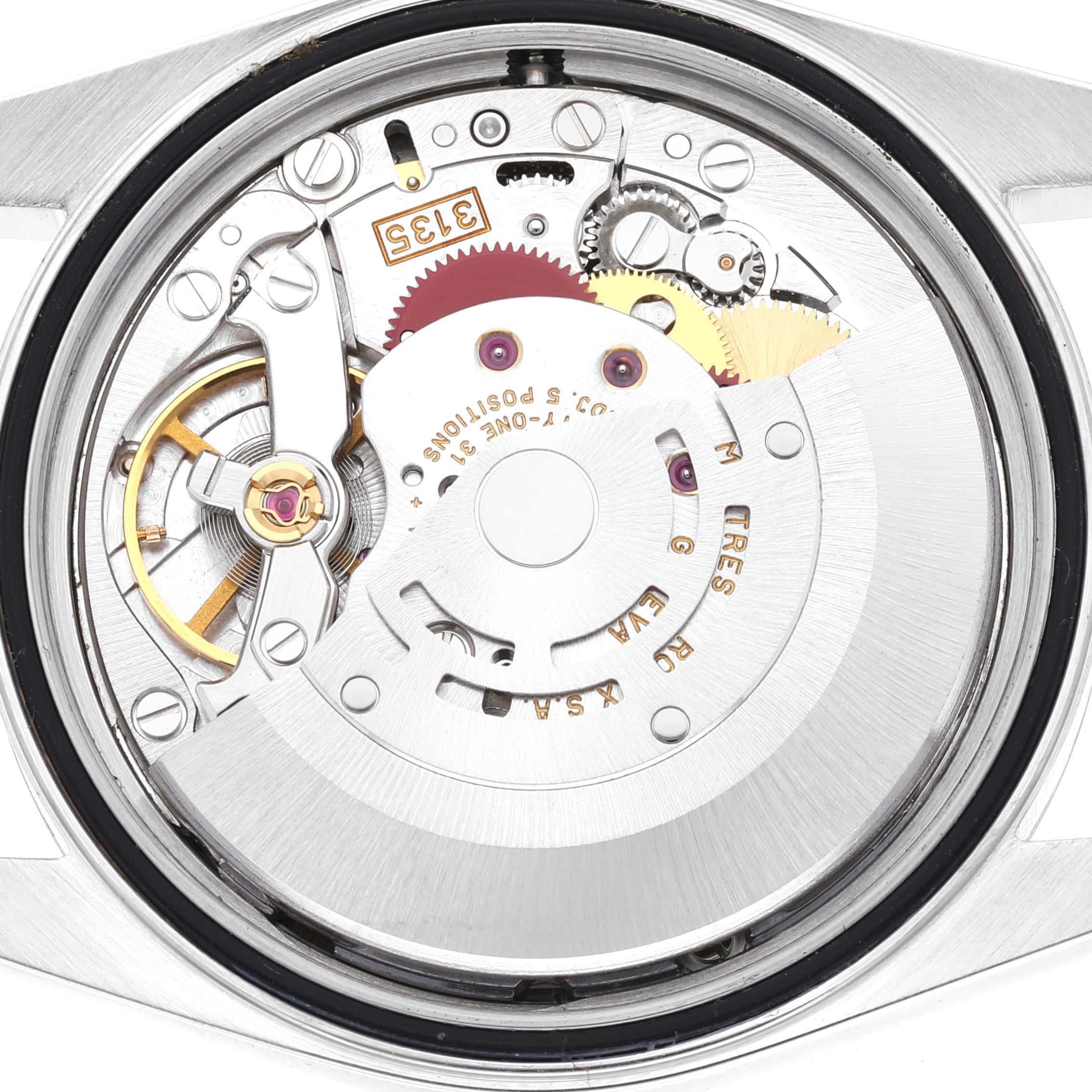 Rolex Datejust Slate Grey Diamond Dial Steel Yellow Gold Mens Watch 16233 4