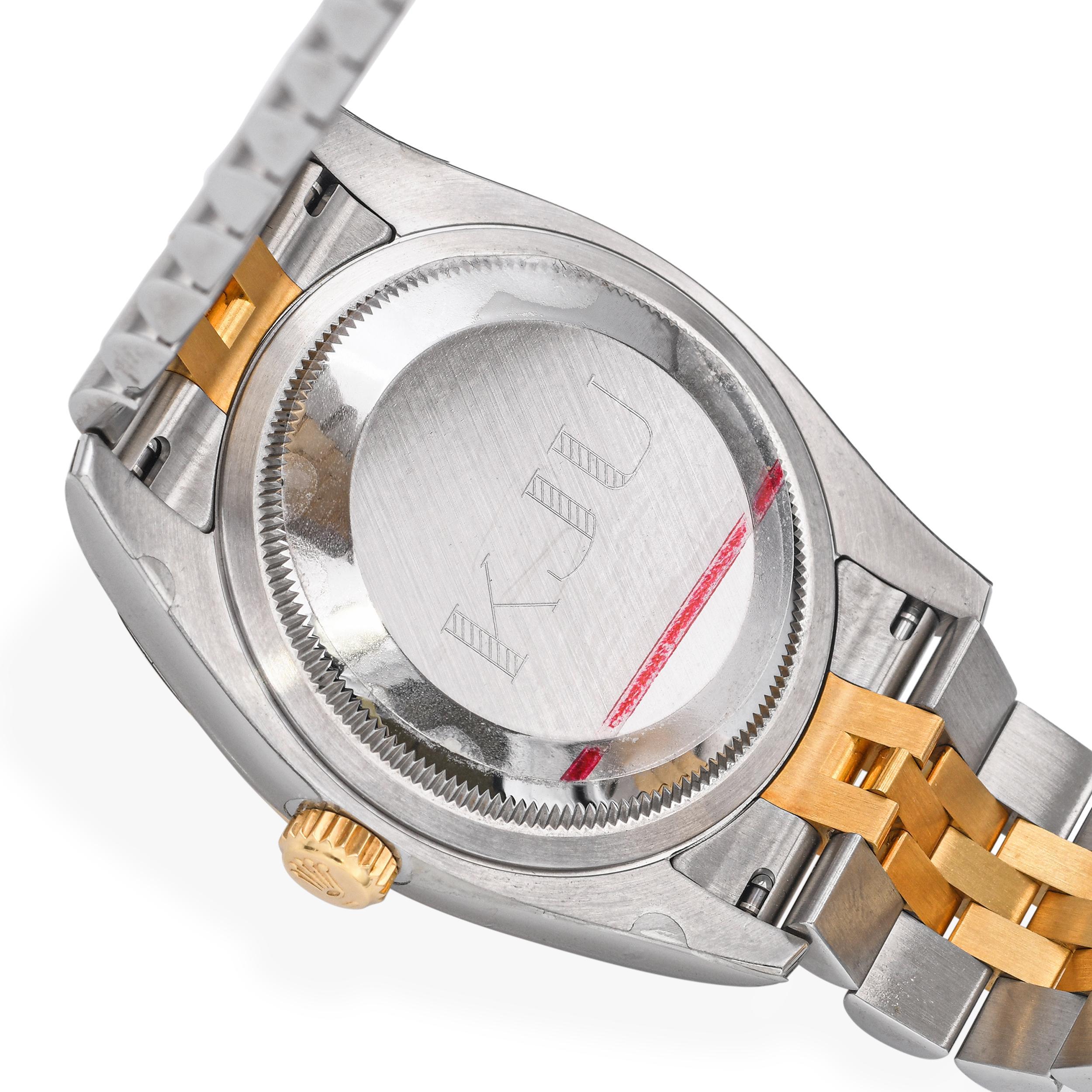 Rolex Datejust Edelstahl & 18k Gelbgold Automatik Herrenuhr 116233 im Angebot 5