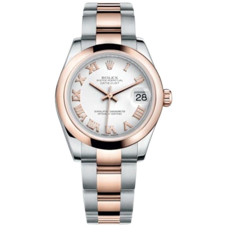 Rolex Datejust Stainless Steel and Rose Gold Ladies Watch Model #: 178241