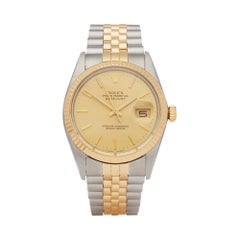 Rolex DateJust Stainless Steel and Yellow Gold 16013