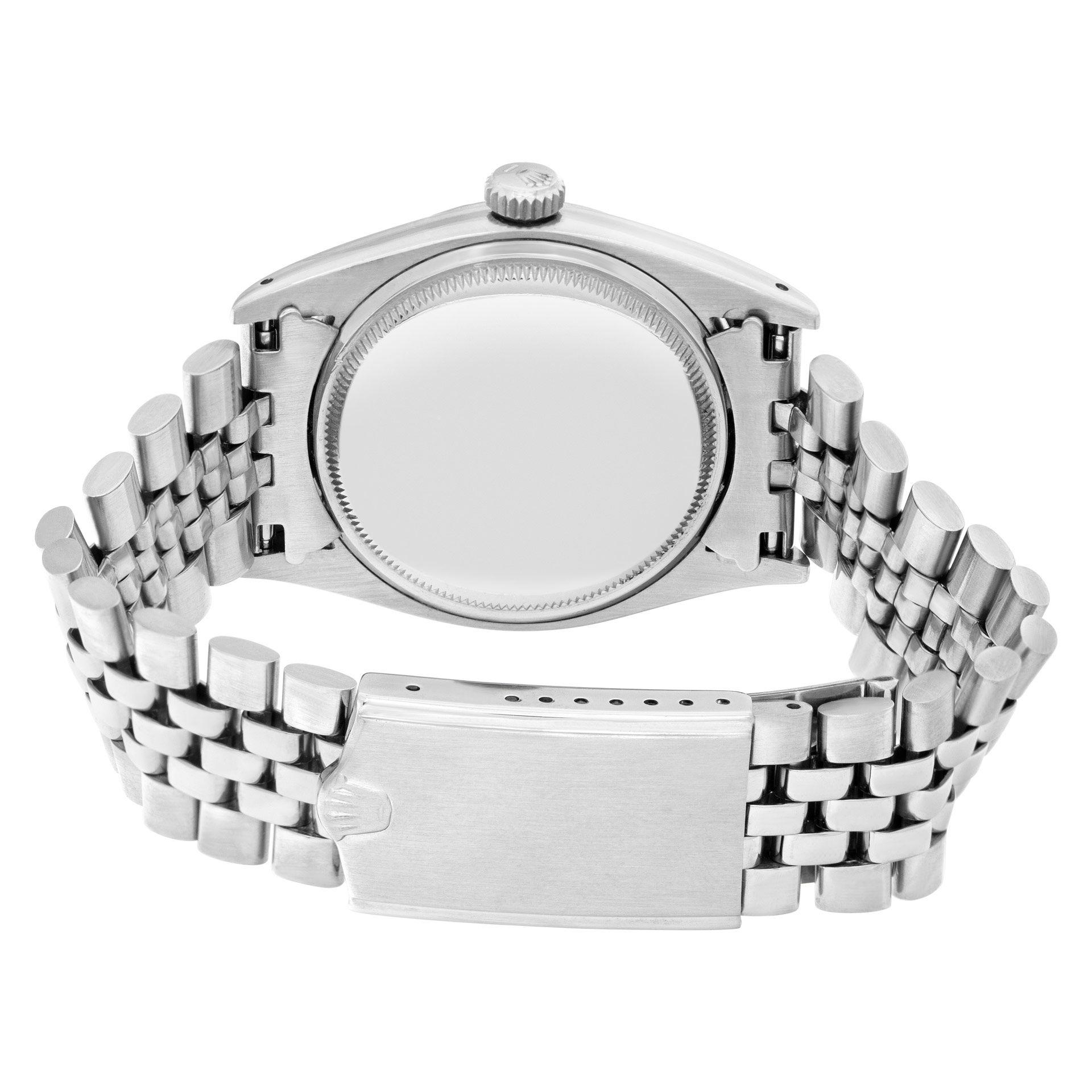 Men's Rolex Datejust Stainless Steel Automatic Wristwatch with Roulette Date Ref 6605 For Sale