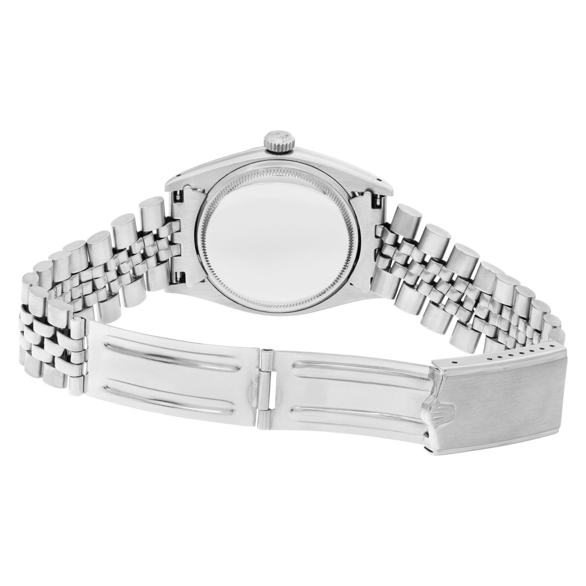 Rolex Datejust Stainless Steel Automatic Wristwatch with Roulette Date Ref 6605 For Sale 1