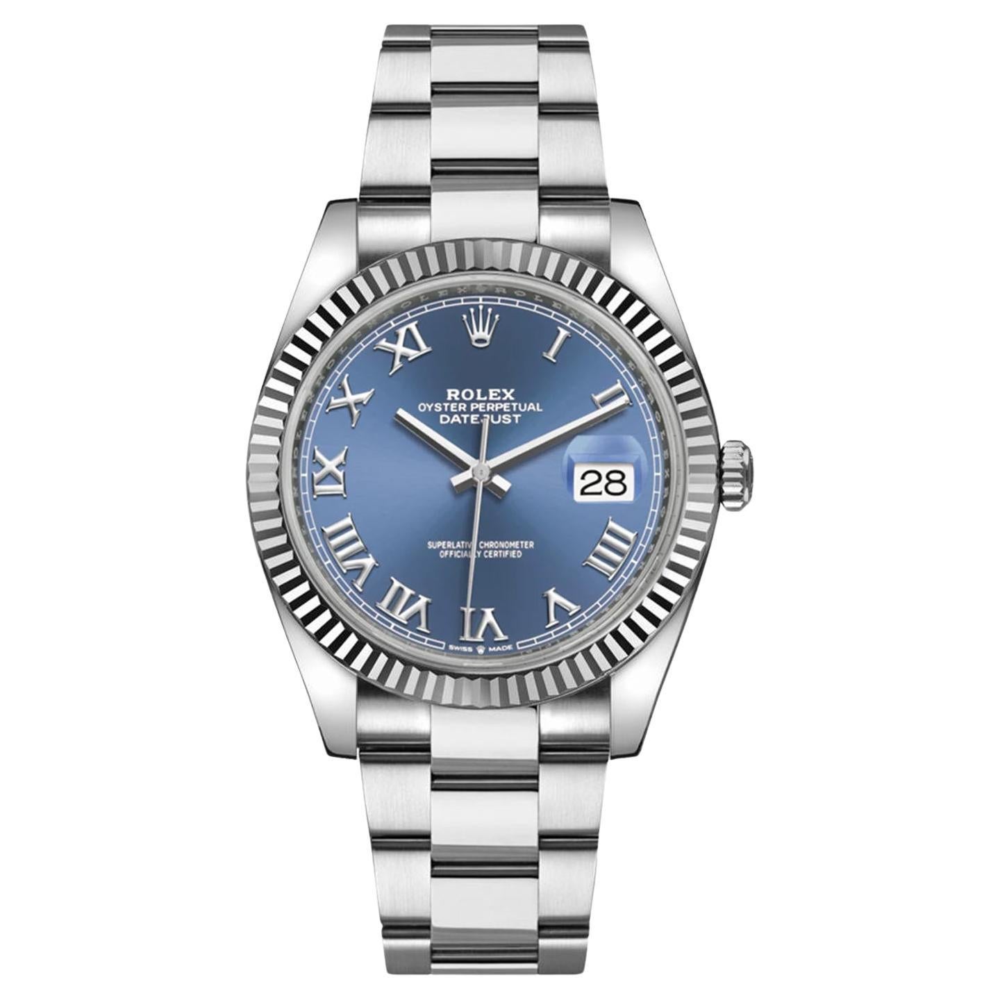 Rolex Stainless Steel Datejust Original Folded Link Oyster Bracelet Watch at 1stDibs rolex