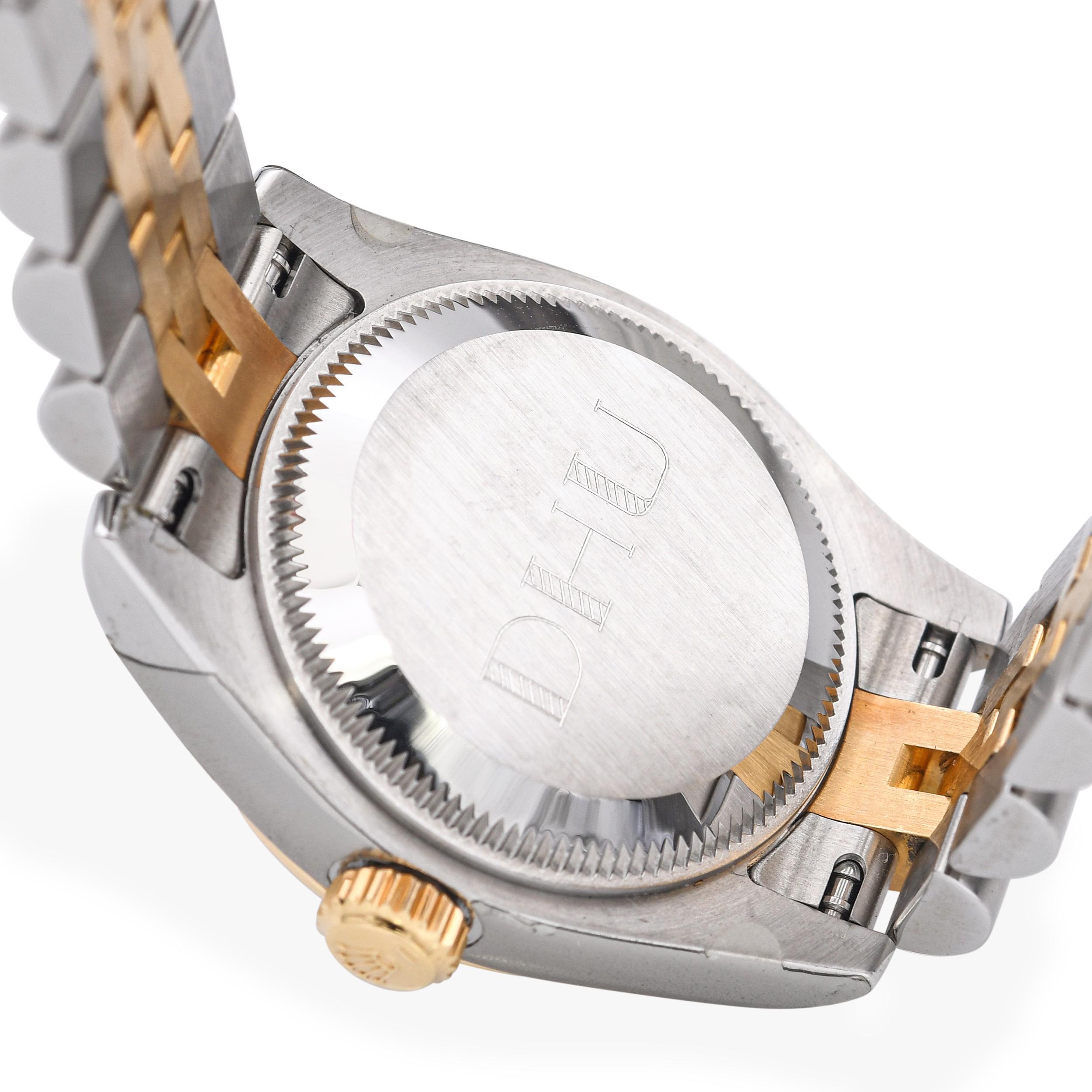 Rolex Datejust Acier inoxydable Cadran diamant Automatique Montre Femme 179173 en vente 4