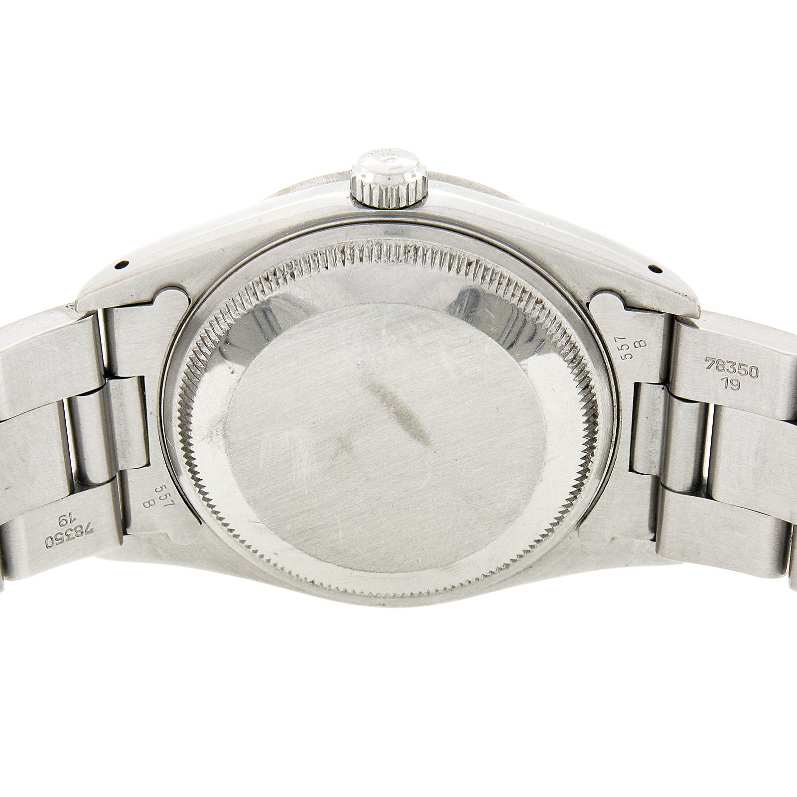 Rolex Datejust Stainless Steel Jubilee Silver Dial 36mm Engine Turned Watch For Sale 1