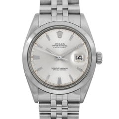 Rolex Datejust Stainless Steel Jubilee Silver Dial Automatic Mens Watch 1600