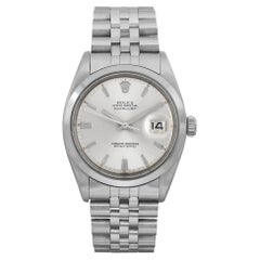 Rolex Datejust Stainless Steel Jubilee Silver Dial Automatic Mens Watch 1600