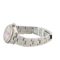 Rolex Datejust  Stainless Steel Pink Dial with Diamonds Womens Watch