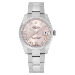 Rolex Datejust Stainless Steel Pink Roman Dial Ref. 178240