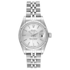 Rolex Datejust Stainless Steel Silver Baton Dial Ladies Watch 79190