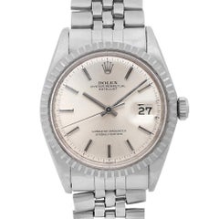 Rolex Datejust Stainless Steel Silver Dial Automatic Men Watch 1601
