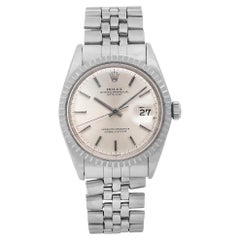 Retro Rolex Datejust Stainless Steel Silver Dial Automatic Men Watch 1601