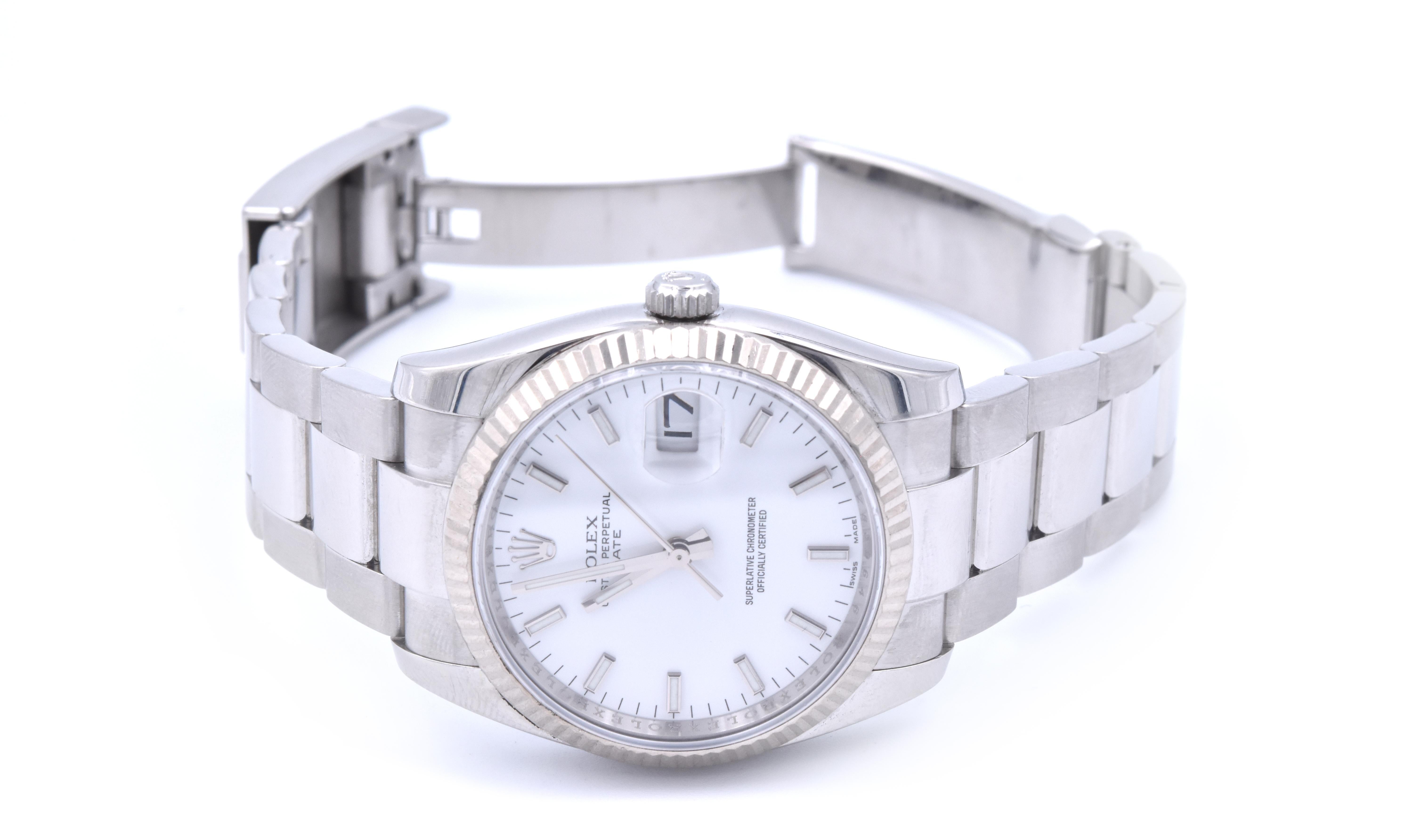 Rolex Datejust Stainless Steel Watch Ref. 115234 In Excellent Condition In Scottsdale, AZ