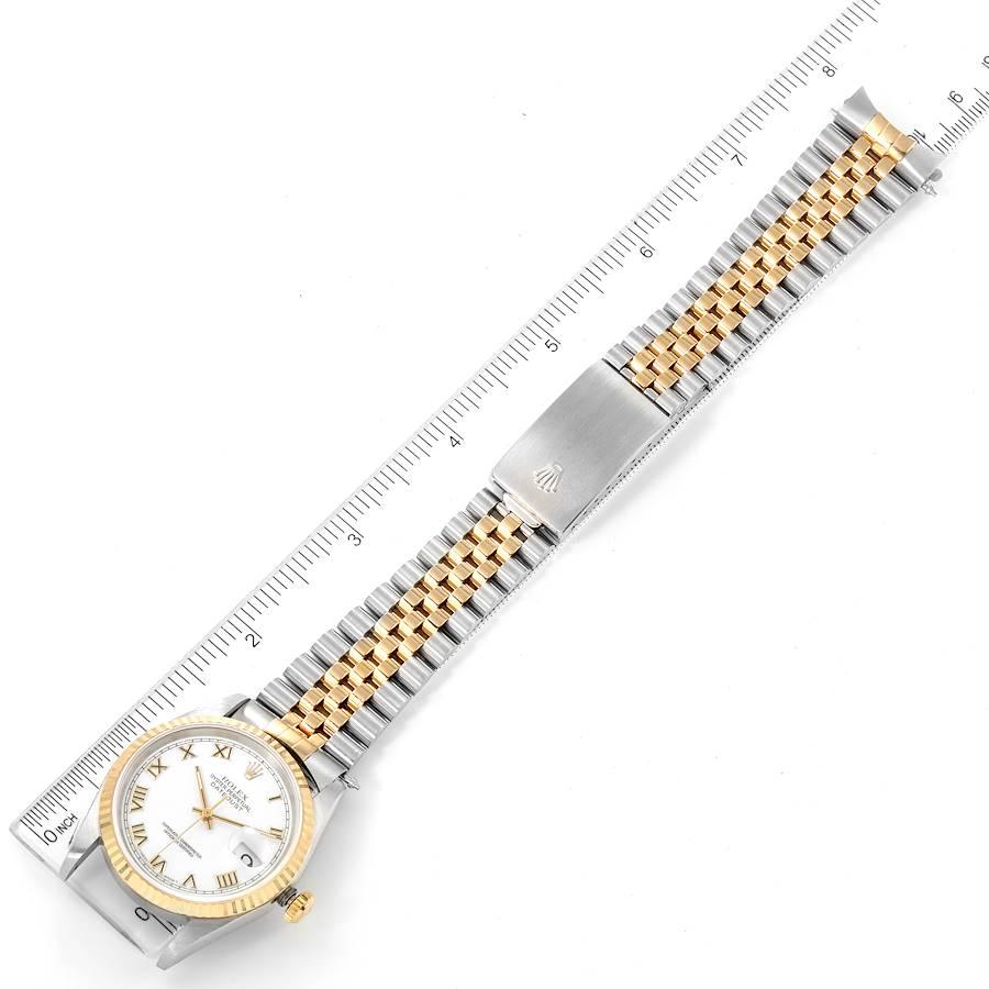 Rolex Datejust Stainless Steel Yellow Gold Mens Watch 16233 Box Papers 6