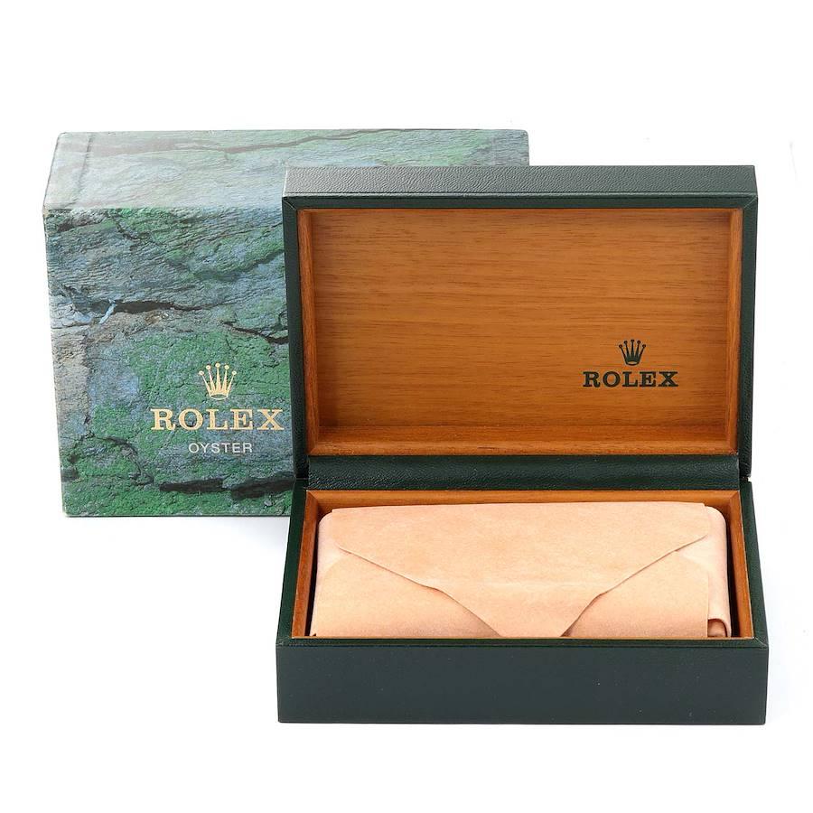 Rolex Montre Datejust en acier inoxydable et or jaune pour hommes 16233, avec boîte et papiers d'origine 7