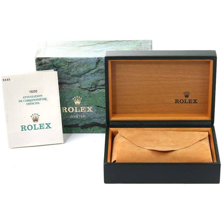Rolex Datejust Stainless Steel Yellow Gold Mens Watch 16233 Box Papers ...