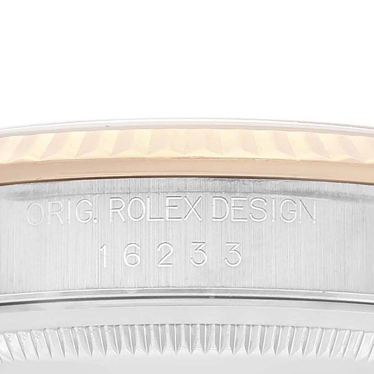 Rolex Datejust Stainless Steel Yellow Gold Mens Watch 16233 Box Papers ...