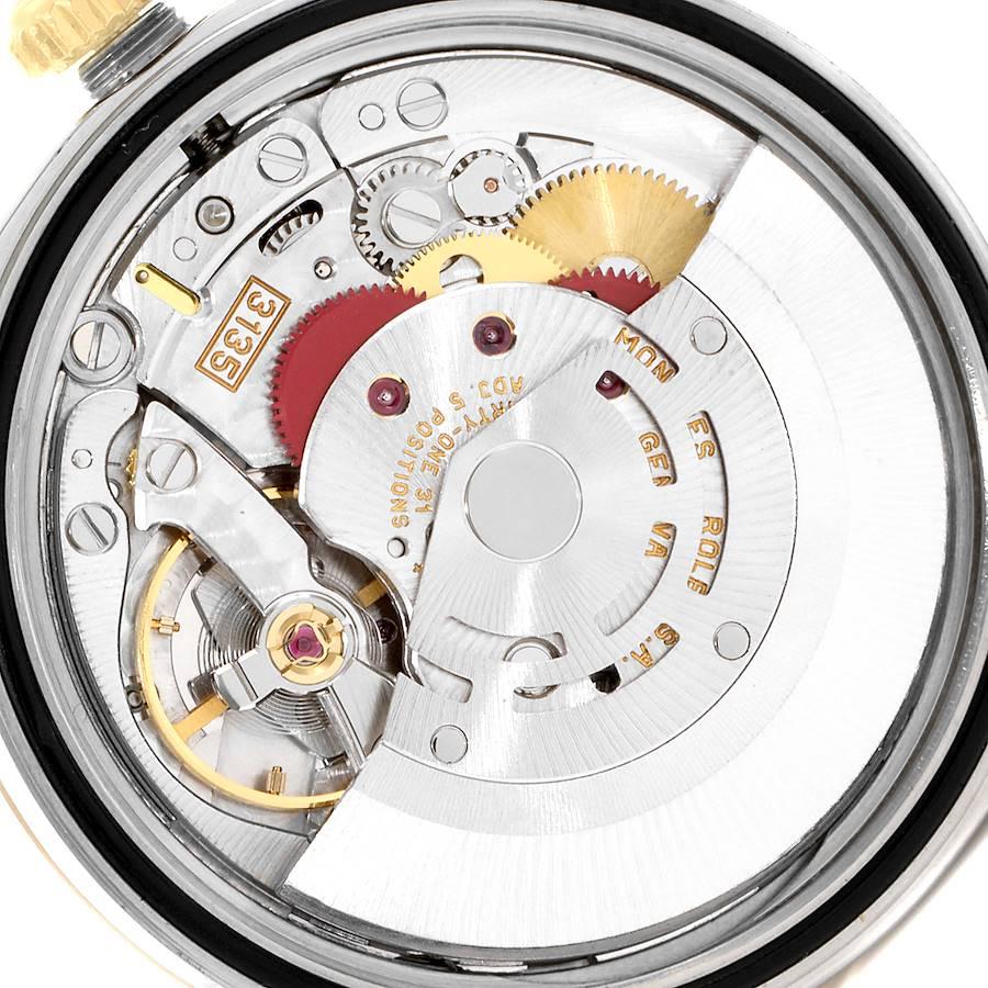 Rolex Montre Datejust en acier inoxydable et or jaune pour hommes 16233, avec boîte et papiers d'origine 4