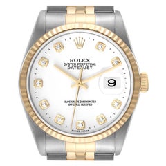 Rolex Datejust Edelstahl Gelbgold Herrenuhr 16233 Box Papiere