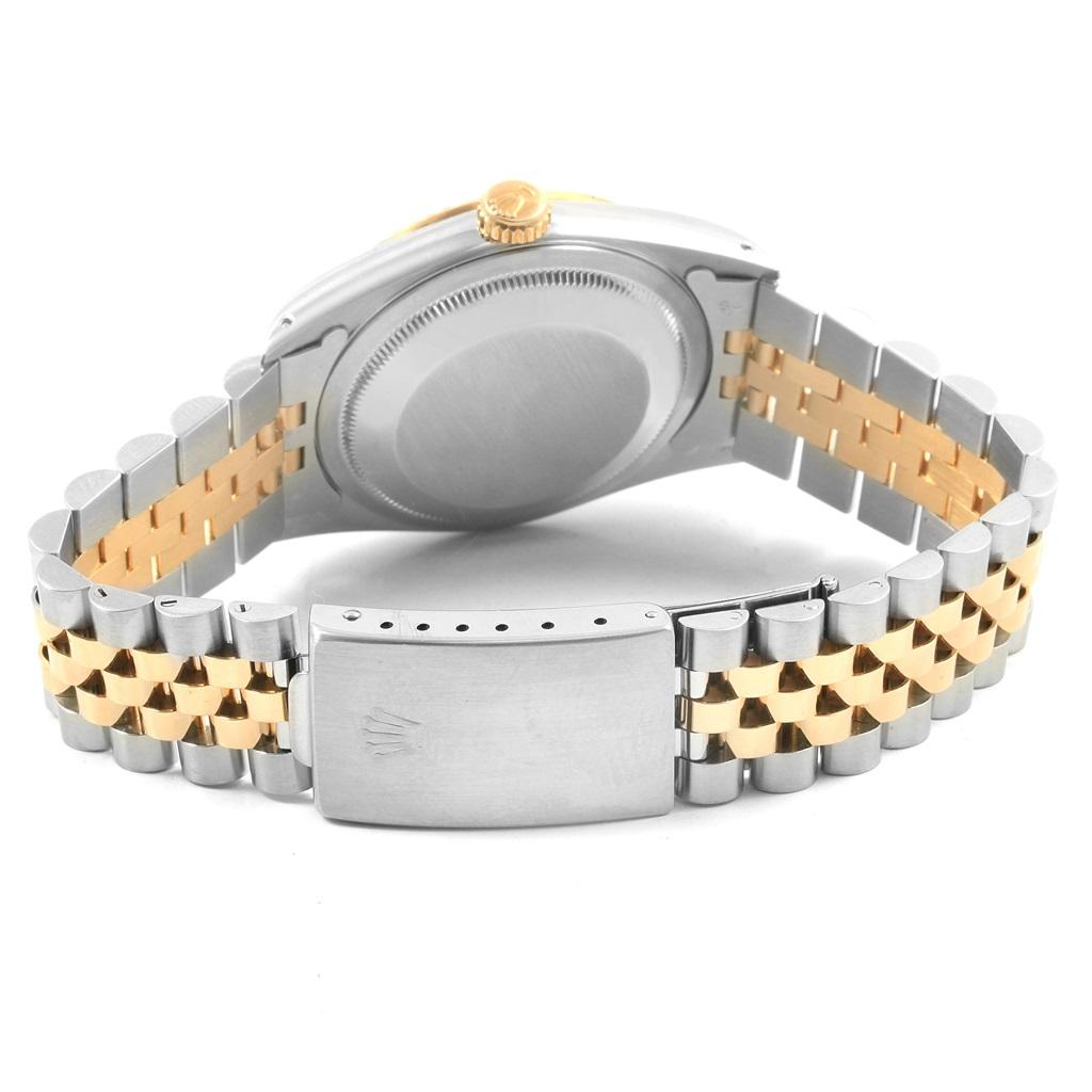 Rolex Datejust Steel 18 Karat Yellow Gold Diamond Men's Watch 16233 Box 8