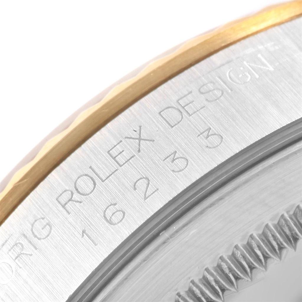 Rolex Datejust Steel 18 Karat Yellow Gold White Roman Dial Men’s Watch 16233 6