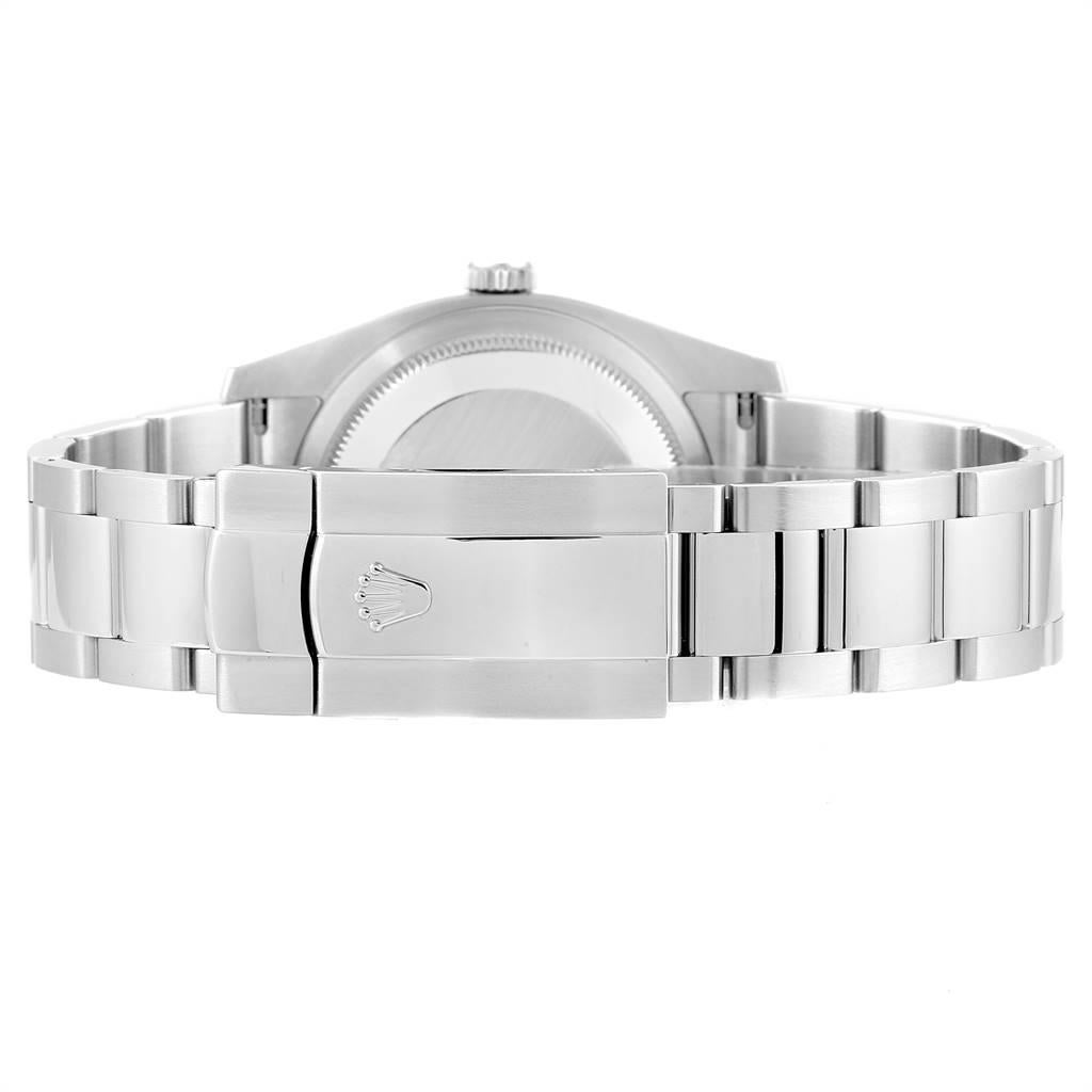 Rolex Datejust Steel 18 Karat White Gold Black Dial Men's Watch 116234 For Sale 6
