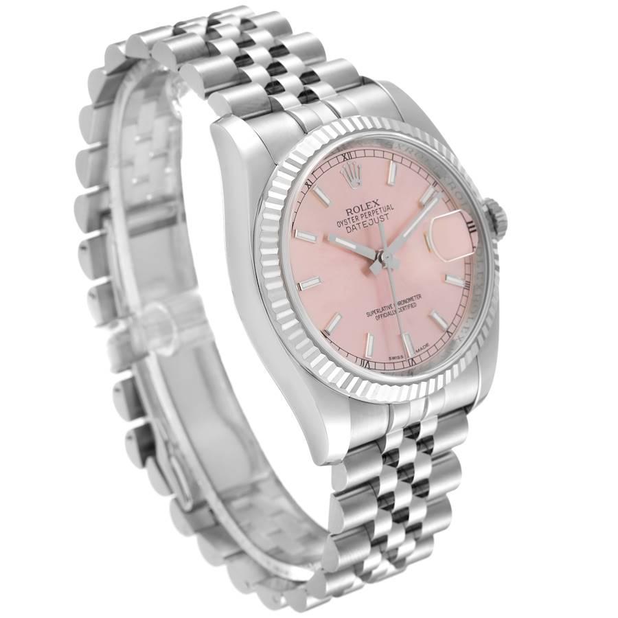 mens pink dial watch