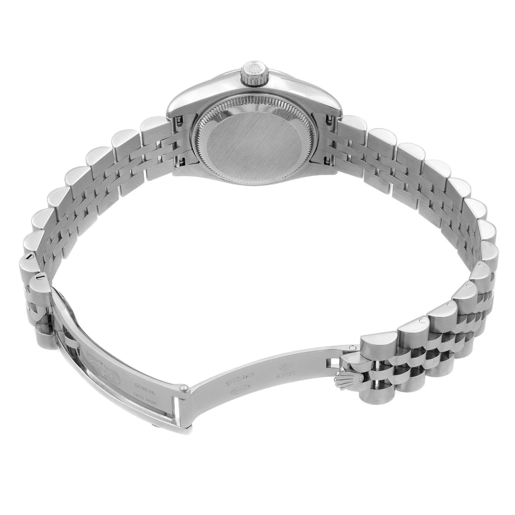 Rolex Datejust Steel 18K White Gold White Roman Automatic Ladies Watch 179174 1