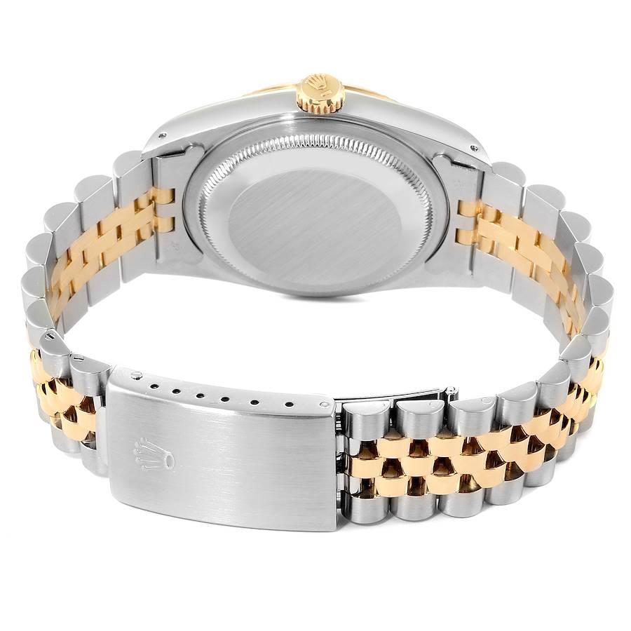 Rolex Datejust Steel 18 Karat Gold Diamond Dial Men's Watch 16233 Box Papers 7