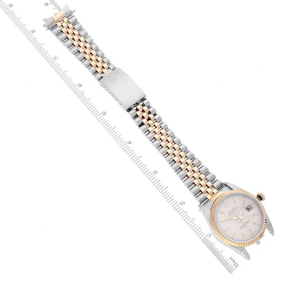 Rolex Datejust Stahl 18K Gelbgold Elfenbein Anniversary Zifferblatt Herrenuhr 16233 7