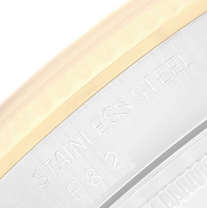 Men's Rolex Datejust Steel 18K Yellow Gold Ivory Anniversary Dial Mens Watch 16233