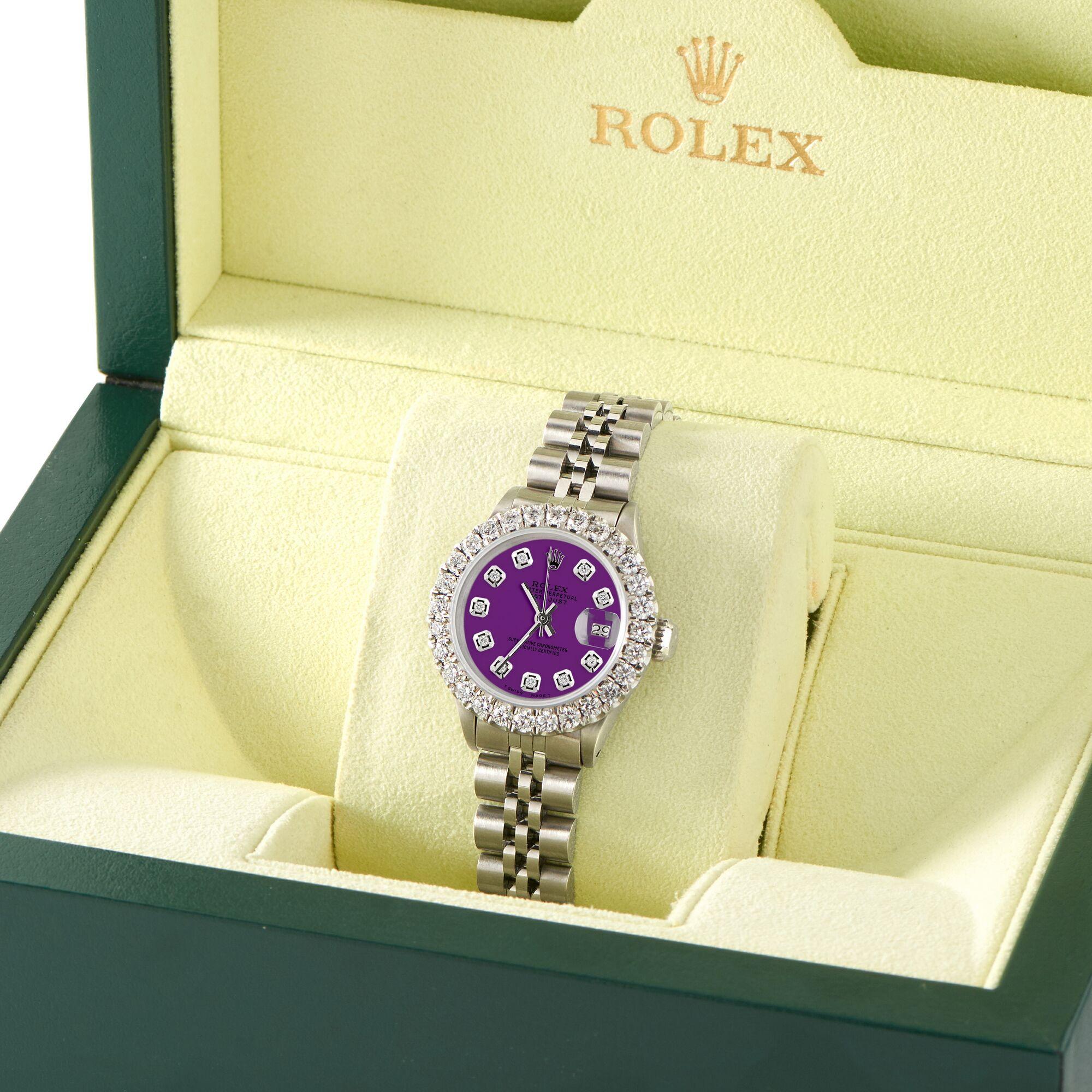 rolex purple watch