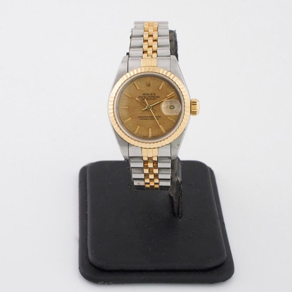 Maker: Rolex

Model: Datejust Steel and Gold 26mm

Year: c1990

Movement: Automatic

Case Size: 26mm

Case: Steel and gold

Bracelet / Strap: Steel and gold

Box and Papers: No

Additional Information: This watch itself is in excellent condition,