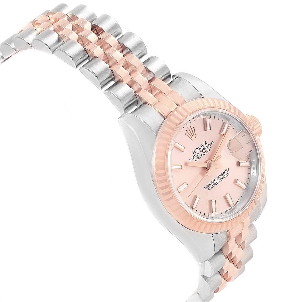 Rolex Datejust Steel Everose Gold Ladies Watch 179171 Box Papers For Sale 1