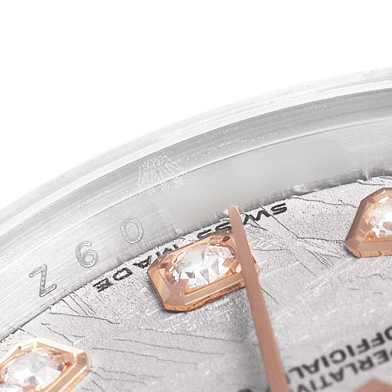 Rolex Datejust Steel EveRose Gold Meteorite Diamond Ladies Watch 179171 For Sale 1
