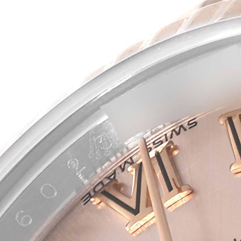 Women's Rolex Datejust Steel Everose Gold Rose Dial Ladies Watch 179171