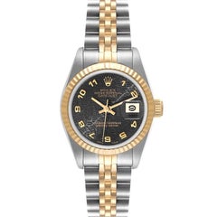 Rolex Datejust Steel Gold Grey Anniversary Dial Ladies Watch 69173