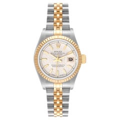 Rolex Datejust Acciaio Oro Argento Quadrante Anniversario Donna 69173
