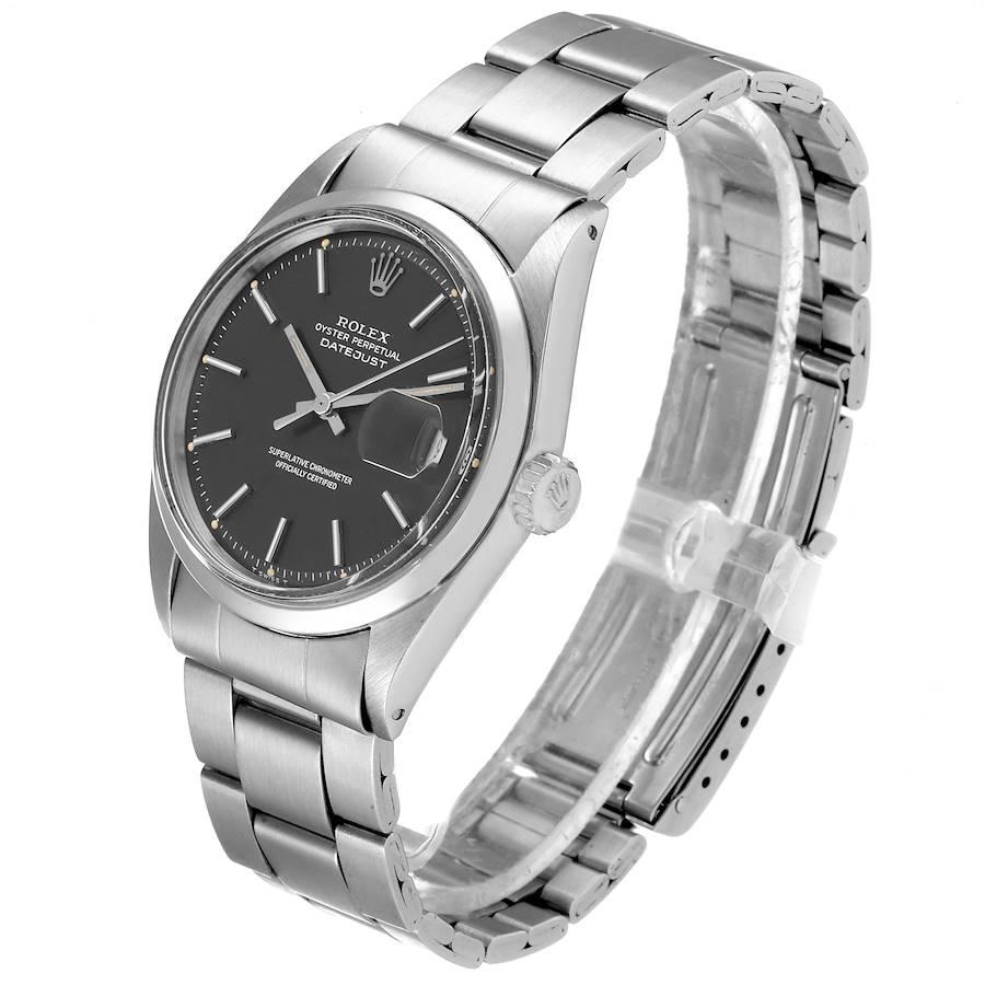 Men's Rolex Datejust Steel Grey Dial Vintage Mens Watch 1600 For Sale