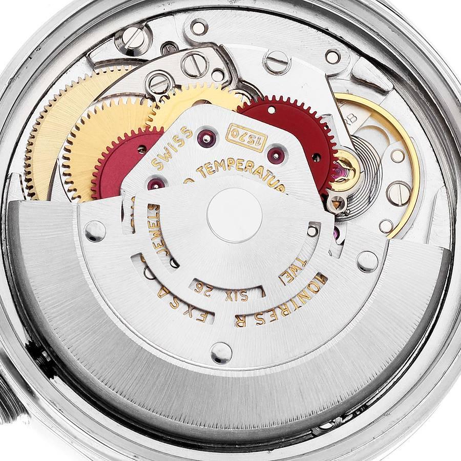 Rolex Datejust Steel Grey Dial Vintage Mens Watch 1600 1