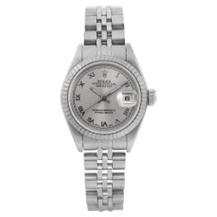 Rolex Datejust Steel Jubilee Silver Roman Dial Automatic Ladies Watch 69174