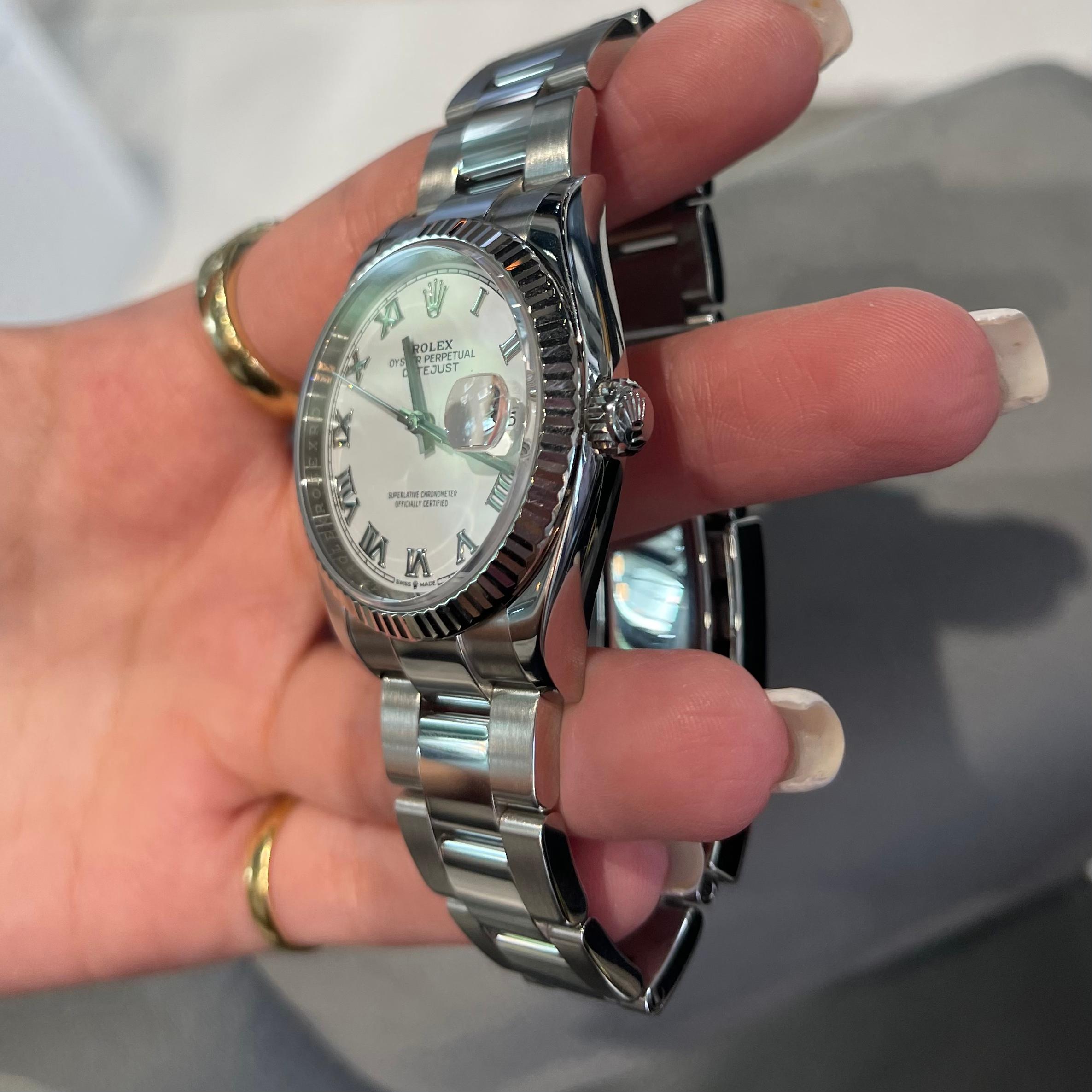 Rolex Datejust Steel & Oyster Bracelet Watch, 126234 6