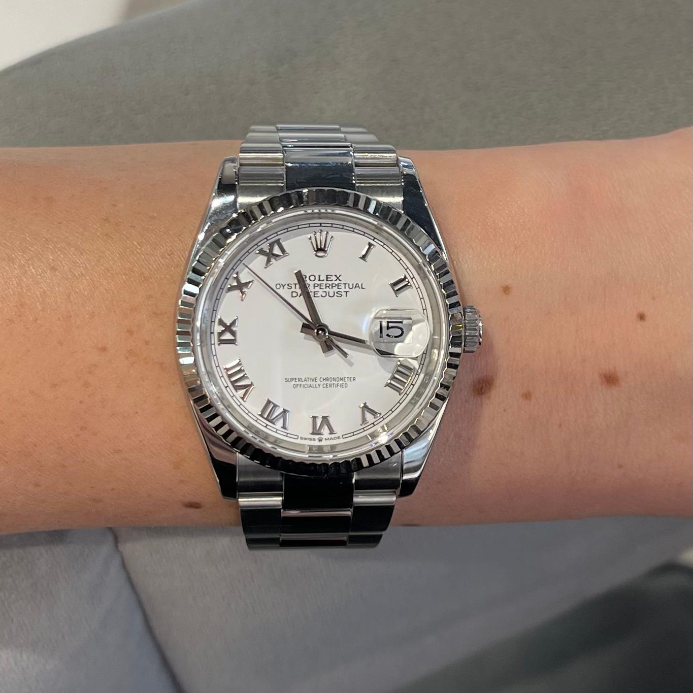 Women's or Men's Rolex Datejust Steel & Oyster Bracelet Watch, 126234