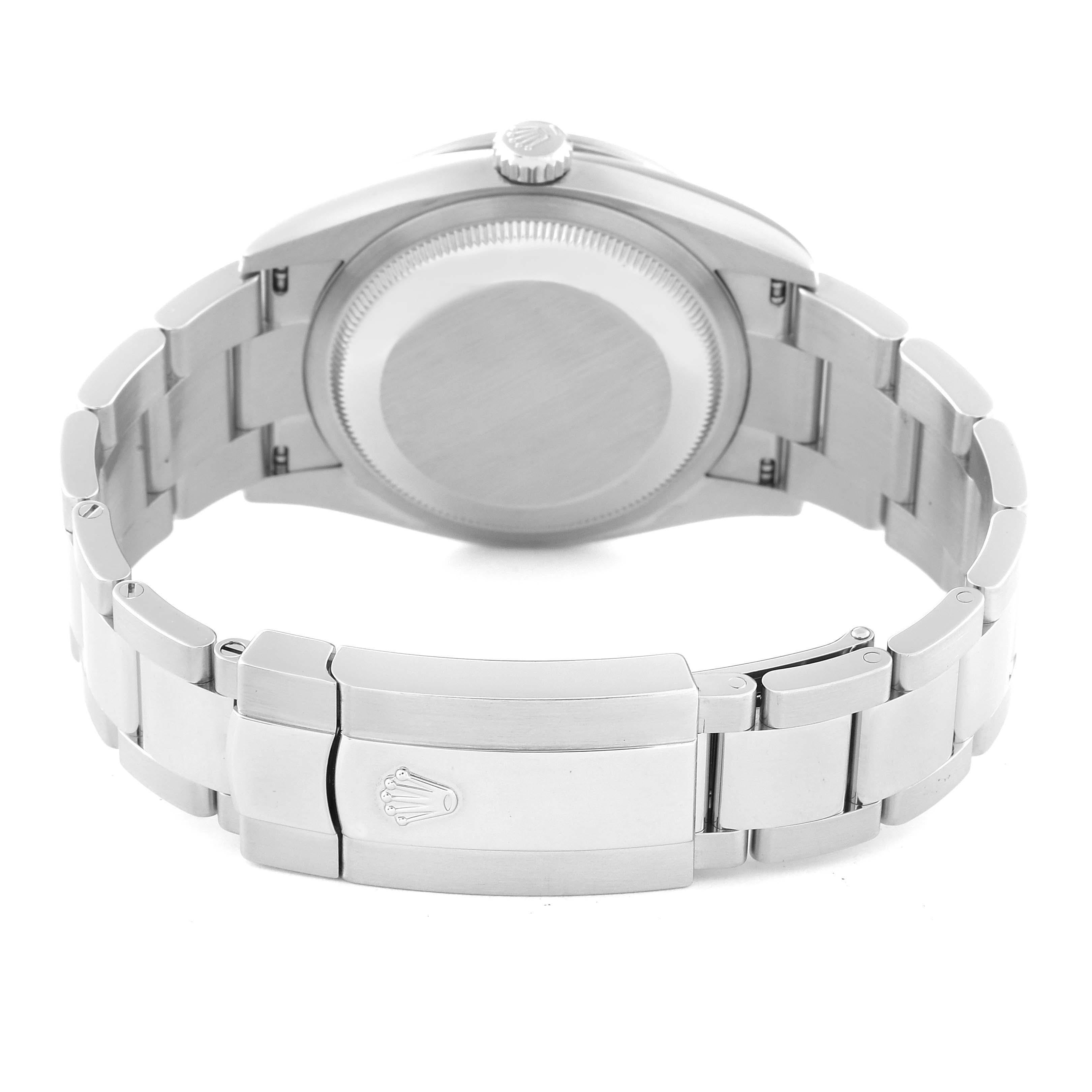 Rolex Datejust Steel Purple Diamond Dial Bezel Mens Watch 126284 For Sale 6